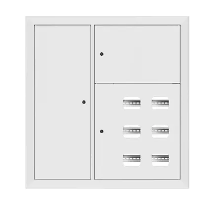Щит этажный 6 кв. RAL9003 со слаботочным отсеком слева (1000x950x150) EKF PROxima (mb29-v-6z-ral9003)