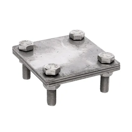 Зажим полоса 40 - полоса 40 (3 пластины 70x70мм) Ni EKF (lp-g3105-ni)