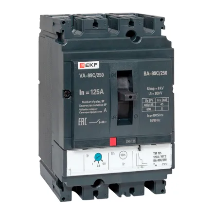 ВА-99C 250/125А 3P 45кА EKF (mccb99C-250-125)