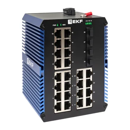 Промышленный неуправляемый коммутатор U-4GX/SFP-24GTP TSX EKF (TSX-U-4GX/SFP-24GTP)