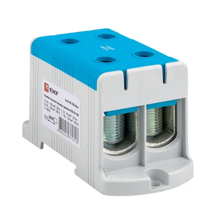Клемма двойная КСВ 35-150 cиняя EKF (kvs2-35-150-blue)