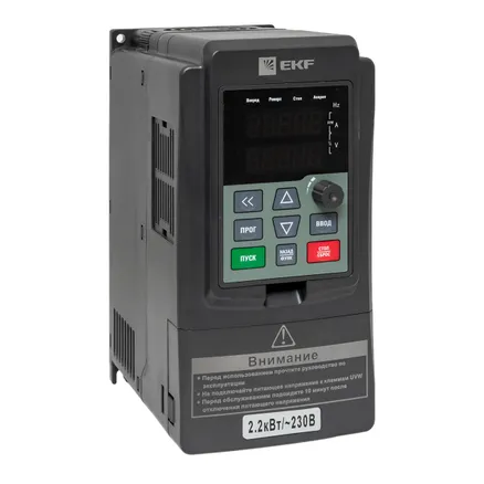Преобразователь частоты 2,2/4кВт 1x230В VECTOR-100 EKF (VT100-2R2-1B)