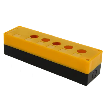 КП105 пластиковый 5 кнопок желтый EKF (cpb-105-o)