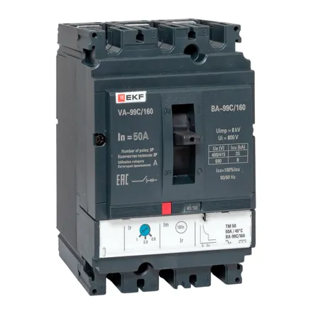 ВА-99C 160/50А 3P 35кА EKF (mccb99C-160-50)