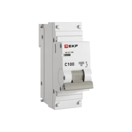 Авт. выкл. ВА 47-100 1P 100А (C) 10kA PROXIMA EKF (mcb47100-1-100C-pro)