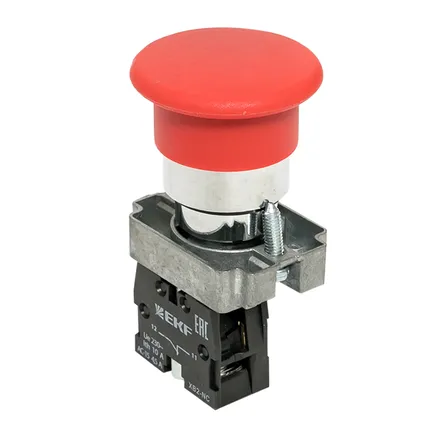 Кнопка BC42 грибок красная NC EKF (xb2-bc42)