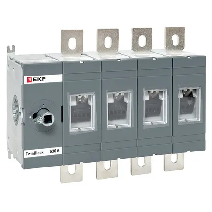 Рубильник 630A 4P без рукоятки управления TwinBlock EKF (tb-s-630-4p)