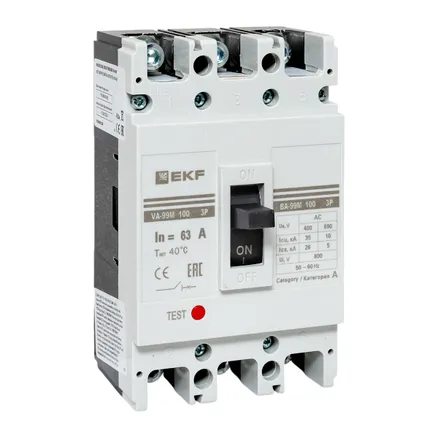 ВА-99М 100/63А 3P 35кА EKF (mccb99-100-63m)