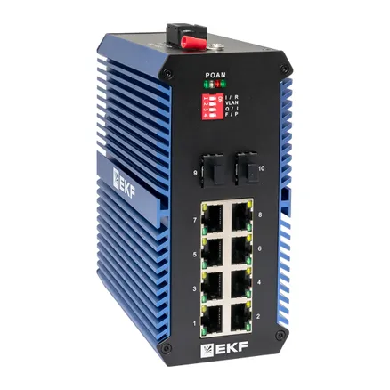 Промышленный неуправляемый коммутатор U-2GX/SFP-8GTP TSX EKF (TSX-U-2GX/SFP-8GTP)