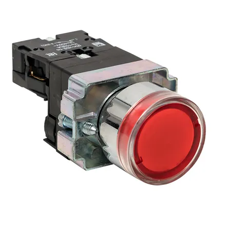 Кнопка BA42 с подсветкой 24В красная NC EKF (xb2-bw42-24)