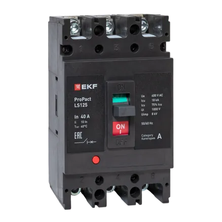 LS125 18кА 3P 40А ProPact EKF (mccb-125-18-3-40-ls)