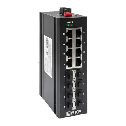 Промышленный неуправляемый коммутатор U-8GX/SFP-8GT TSX EKF (TSX-U-8GX/SFP-8GT)