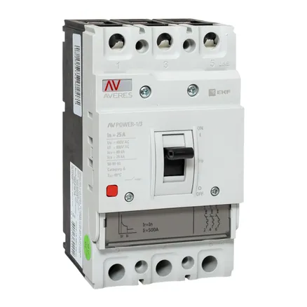AV POWER-1/3 25А 80kA TR (mccb-13-25H-TR-av)