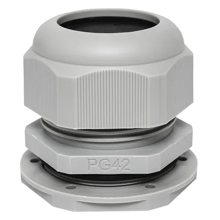 Сальник PG42 IP54 (1 шт) d отв. 53 мм / d провод. 32-38 мм EKF (plc-pg-42-1-r)