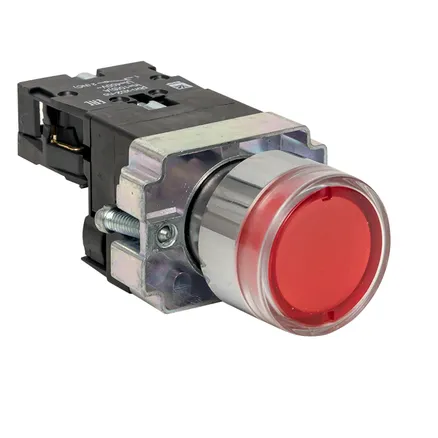 Кнопка BA42 с подсветкой 230В красная NC EKF (xb2-bw42-230)