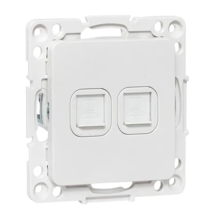 Стокгольм Механизм розетки RJ-45 2-местной белый EKF (EYK02-035-10)