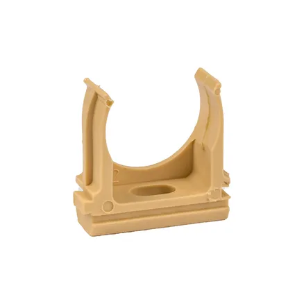 Крепеж-клипса d25 мм (10 шт) светлое дерево EKF-Plast (derj-z-25w)