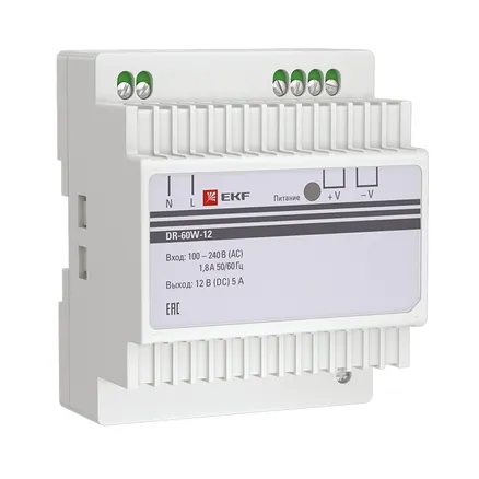 Блок питания 12В DR-60W-12 (dr-60w-12)