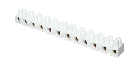 Колодка клеммная полистрол белая 1,5-6(10) мм2 16А 12 секций EKF (plc-KK-12-16-ps-w)