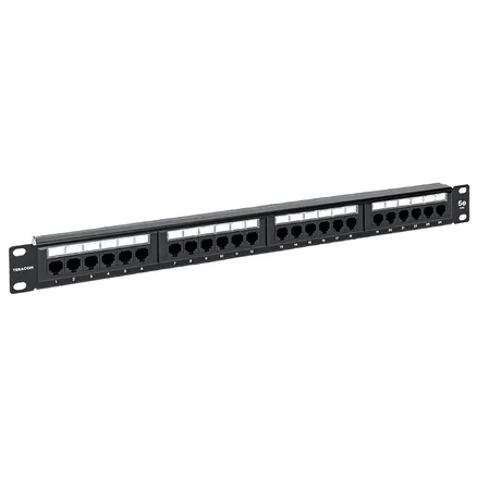 Патч-панель TERACOM 19'' Cat.5E 1U неэкран. UTP 24 порта RJ-45 110 IDC с органайзером (TRC-PPNL-5EUTP-C1U24)