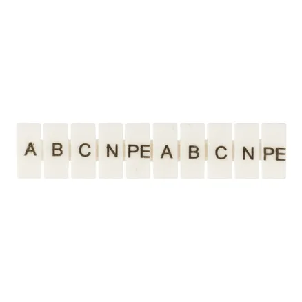 Маркеры для UT/ST/Push-in 4 с символами "A, B, C, N, PE" (100 шт.) EKF (zb-st-4-A-PE)