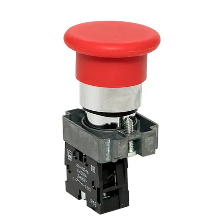 Кнопка BC42 грибок красная NC IP65 EKF (xb2-bc42-65)