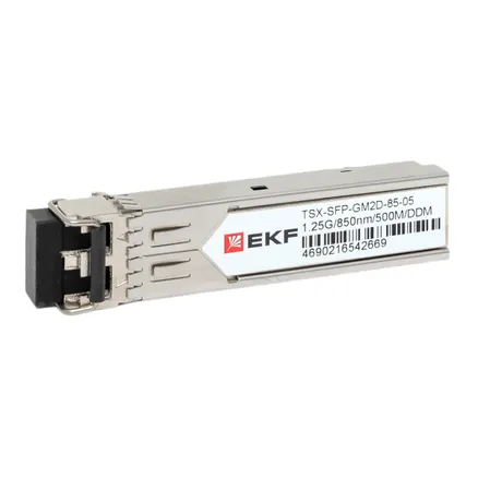 SFP модуль 1,25 Гбит двойное многомодовое оптоволокно 850нм 500м TSX EKF (TSX-SFP-GM2D-85-05)