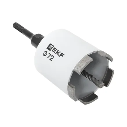 Коронка алмазная DCH-72 (верхнее пылеудаление) Laser M16 SDS-Plus EXPERT EKF