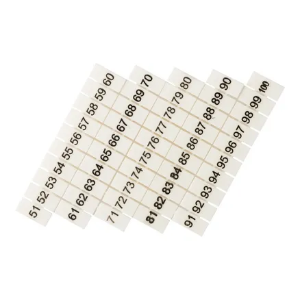 Маркеры для UT/ST/Push-in 2,5 с нумерацией 50-100 (100 шт.) EKF (zb-st-2.5-50-100)