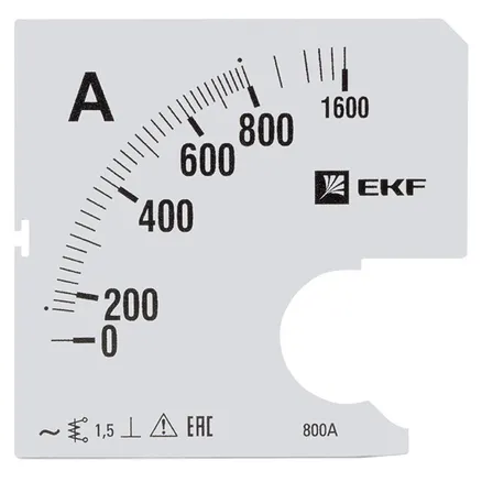 Шкала сменная для A961 800/5А-1,5 EKF (s-a961-800)