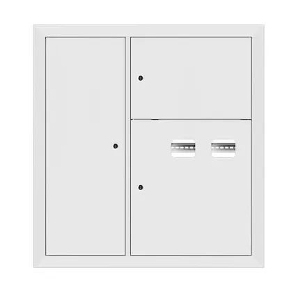 Щит этажный 2 кв. RAL9003 со слаботочным отсеком слева (1000x950x150) EKF PROxima (mb29-v-2z-ral9003)