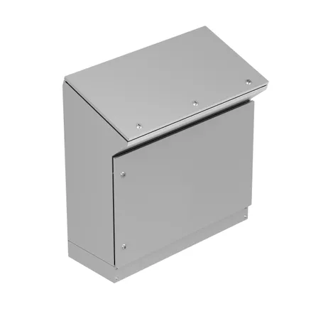 Пульт управления напольный "Inox" AISI304 TP10 IP55 (960x1000x400) (mb-inox-96-100-40)
