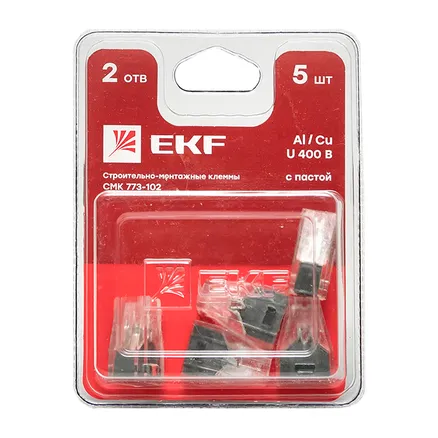 Клемма СМК 773-102 блистер (5шт.) EKF (plc-smk-102b)