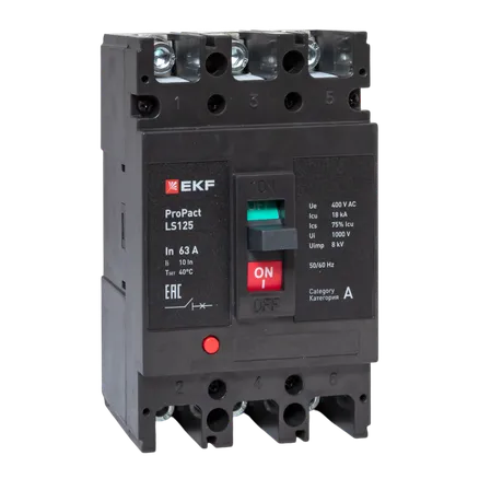 LS125 18кА 3P 63А ProPact EKF (mccb-125-18-3-63-ls)