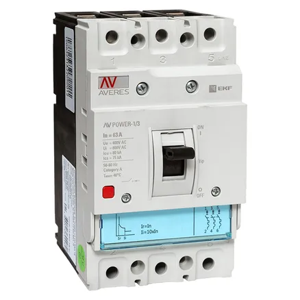 AV POWER-1/3 63А 80kA TR (mccb-13-63H-TR-av)