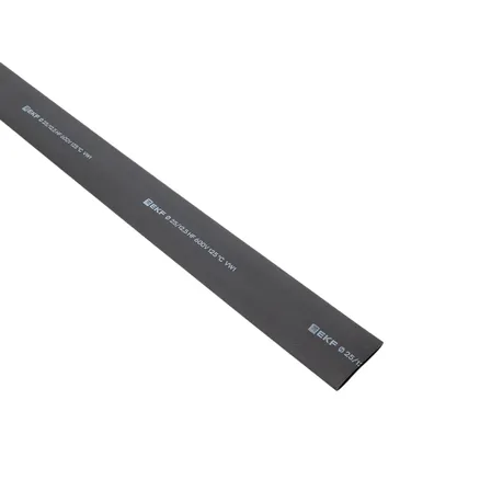 ТУТ нг 25/12,5 черная в отрезках по 1м EKF (tut-25-b-1m)