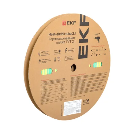 ТУТ нг 16/8 жел-зел рулон EKF (tut-16-yg)