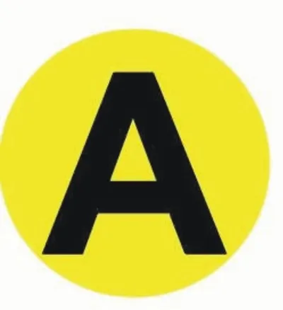 Наклейка "A" (d20) EKF PROxima (an-2-9)