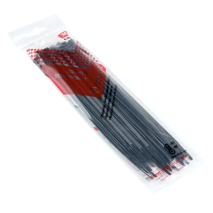 Хомут P6.6 стандартный (ч), 4.8x200 (50шт) FlexLock (plc-fl-ctsb-4.8x200-r)