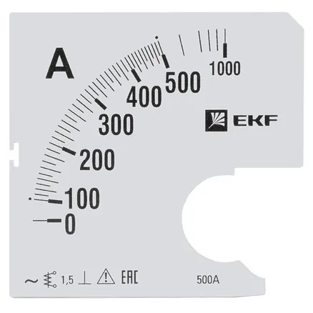 Шкала сменная для A961 500/5А-1,5 EKF (s-a961-500)