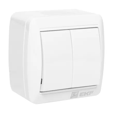 Владивосток Выключатель 2-кл. 10А IP54 EKF (EQR16-023-30-54)