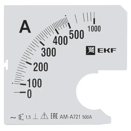 Шкала сменная для A721 500/5А-1,5 EKF (s-a721-500)