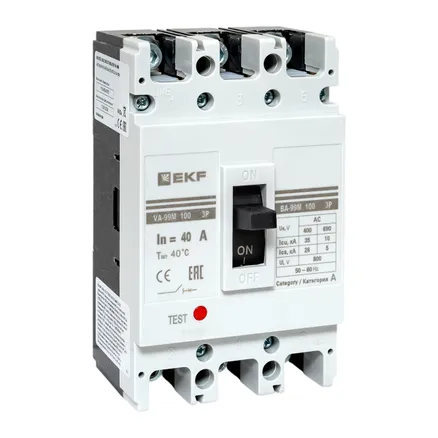 ВА-99М 100/40А 3P 35кА EKF (mccb99-100-40m)