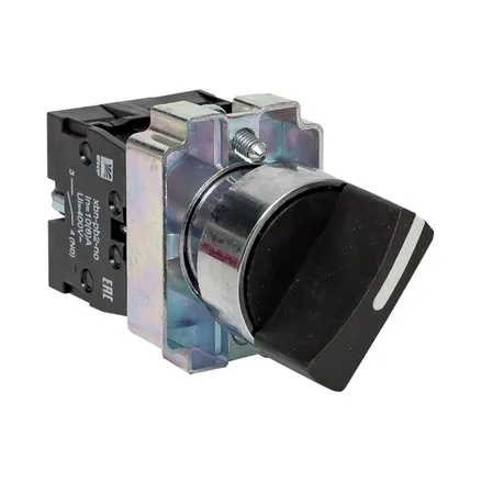 Переключатель BD33 3P короткая ручка 2NO EKF (xb2-bd33)