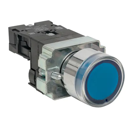 Кнопка BA61 с подсветкой 230В синяя NO EKF (xb2-bw61-230)