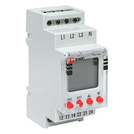 Реле контроля фаз с LCD дисплеем RKF-2S EKF (rkf-2s)