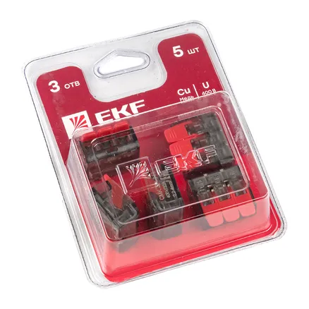 Клемма СМК 221-413 блистер (5шт.) EKF (plc-smk-221-413b)