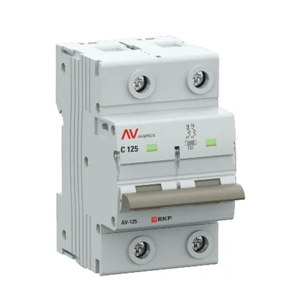 AV-125 2P 125A (C) 10kA EKF AVERES (mcb125-2-125C-av)