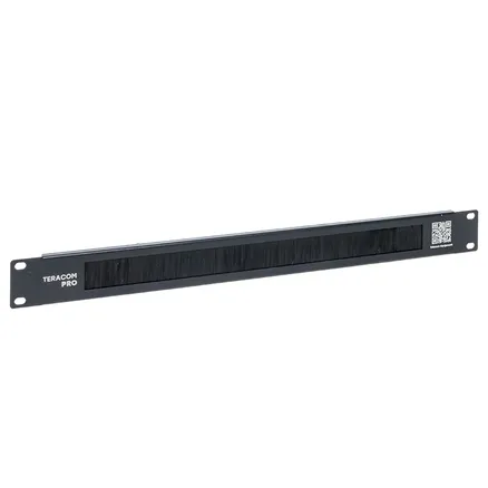 Щёточный ввод TERACOM PRO 1U чёрный (TRP-1BR-BK)