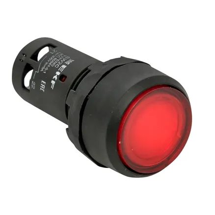 Кнопка SW2C-10D с подсветкой красная NC 230В EKF (sw2c-md-r-nc)